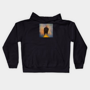 Portrait of a California Condor Kids Hoodie